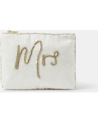 Accessorize - Mrs Sequin Bridal Pouch - Lyst