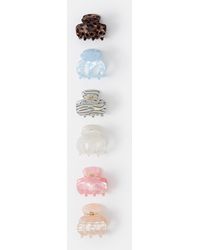 Accessorize - 6-Pack Mini Resin Claw Clips - Lyst