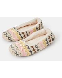 Accessorize - Fair Isle Ballet Flat Slippers - Lyst