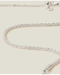 Accessorize - Women's Sterling Silver Plated Brass Sparkle Pop Chain Bracelet - Lyst