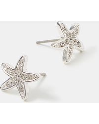 Accessorize - Starfish Stud Earrings - Lyst