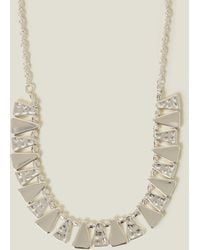 Accessorize - Triangle Molten Statement Necklace - Lyst