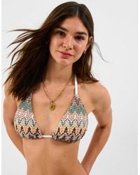 Accessorize - Crochet Triangle Bikini Top - Lyst