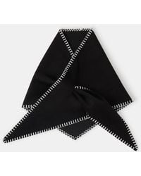 Accessorize - Whipstitch Knit Triangle Scarf - Lyst