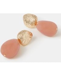 Accessorize - Molten Resin Stone Drop Earrings - Lyst