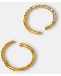 Accessorize - 2-Pack 14Ct-Plated Surgical Steel Septum Hoops - Lyst