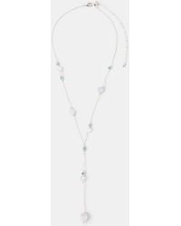 Accessorize - Sterling-Plated Quartz Lariat Necklace - Lyst