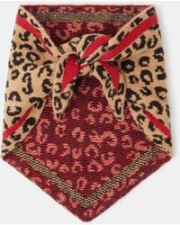 Accessorize - Leopard Print Triangle Scarf - Lyst