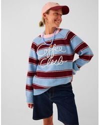 Accessorize - X Good Manners Coffee Club Stripe Jumper - Lyst