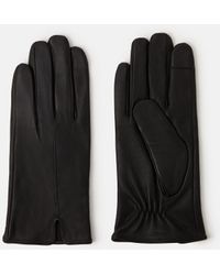 Accessorize - Faux Fur Lined Touchscreen Leather Gloves, Size: S M - Lyst