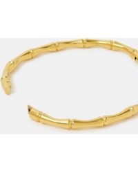 Accessorize - Stainless Steel Bamboo Bangle - Lyst