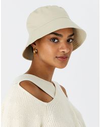 Accessorize - Women's Beige Must-have Cotton Bucket Hat In Eco-friendly - Lyst