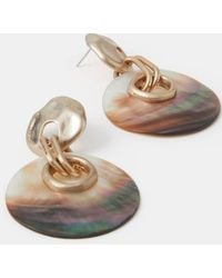 Accessorize - Double Shell Drop Earrings - Lyst