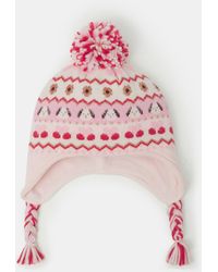 Accessorize - Dog Fair Isle Trapper Hat - Lyst