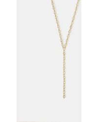 Accessorize - Oval Cut Lariat Necklace - Lyst