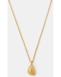Accessorize - Stainless Steel Molten Nugget Pendant Necklace - Lyst