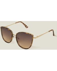 Accessorize - Classic Metal Frame Cateye Sunglasses - Lyst