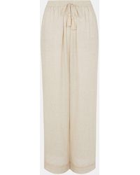 Accessorize - Lace Trim Wide Leg Beach Trousers - Lyst