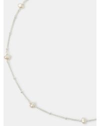 Accessorize - Sterling-Plated Pearl Station Necklace - Lyst