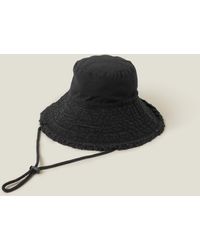 Accessorize - Women's Lace Trim Bucket Hat Black - Lyst