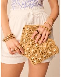 Accessorize - Pearl Shell Wristlet Bag - Lyst