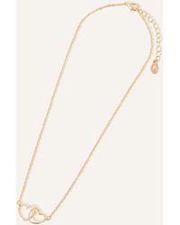 Accessorize - Women's Gold Linked Heart Pendant Necklace - Lyst