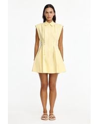 Acler - Kimpton Mini Dress For Cotton - Lyst