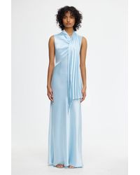 Acler - Jeffries Maxi Dress For Satin - Lyst