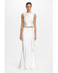 Acler - Hourston Maxi Skirt For Satin Fabric, High-Waisted, Fully Lined, Invisible Zip, Au6/Us2 - Lyst