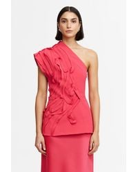 Acler - One-Shoulder Top - Lyst