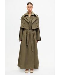 Acler - Trench Coat Dress With Removable Crop Jacket - Lyst