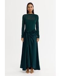 Acler - Long Sleeve Maxi Dress - Lyst