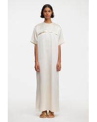 Acler - Oversized Satin T-Shirt Dress For - Lyst