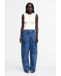 Acler - Mountfield Jean For 100% Cotton, Exposed Hip Pockets, Centre-Front Zip Closure - Lyst