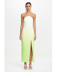 Acler - Strapless Midi Dress For - Lyst