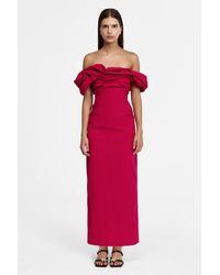 Acler - Off-Shoulder Maxi Dress - Lyst