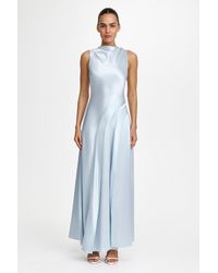 Acler - Lecha Maxi Dress By Woven Satin, Sleeveless - Lyst