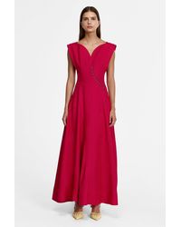 Acler - Marney Maxi Dress For Color, Linen Blend - Lyst