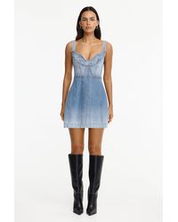 Acler - Denim Mini Dress - Lyst