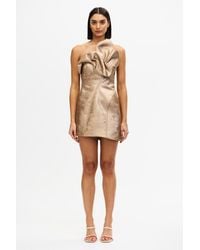 Acler - Acler Strapless Metallic Mini Dress, Au6/Us2 - Lyst