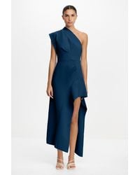 Acler - Eddington Midi Dress For Color, Au6/Us2 Size, Polyester Fabric - Lyst