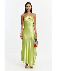 Acler - Marara Maxi Dress By Woven Satin, Lined Bodice, Adjustable Straps, Maxi Dress For - Lyst