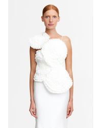 Acler - One-Shoulder Organza Top For - Lyst