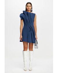 Acler - Hawkley Mini Dress For Structured Bonded Fabrication - Lyst