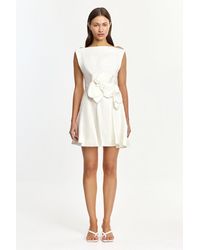 Acler - Warra Mini Dress By Woven Linen Blend, Fully Lined - Lyst