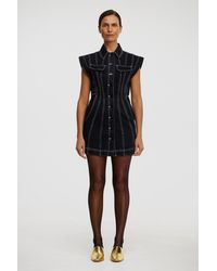 Acler - Collared Shirt Dress, 100% Cotton, For - Lyst