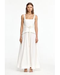 Acler Evehill Trench-Inspired Maxi Dress, Linen, Viscose, Nylon in Black |  Lyst