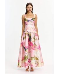 Acler - Reeve Maxi Dress For Stretch Dupion, Lined Bodice - Lyst