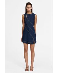 Acler - Heath Mini Dress By 100% Cotton Denim - Lyst