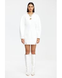 Acler - Brotton Mini Dress, Long Sleeve, Front Hem Split, Fully Lined - Lyst